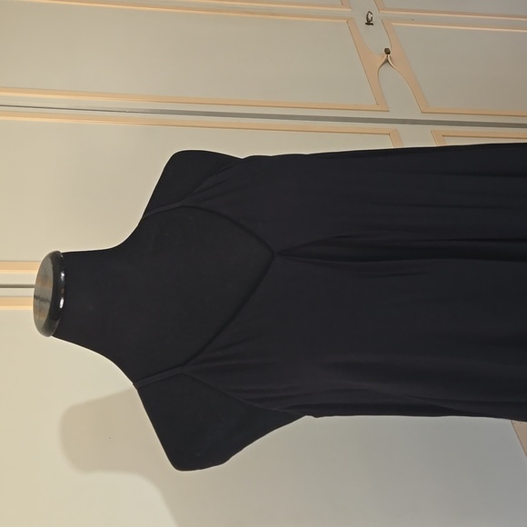 Black, Maxi, Halter Dress by Gianni Bini~BoHo, VNeck, Pockets~ M - Picture 2 of 6